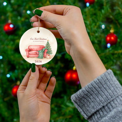 Our First Christmas as Grandparents Ornament 2026, New Grandparents Keepsake Gift
