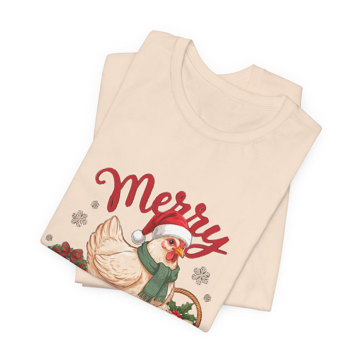 Merry Cluckmas Shirt, Chicken Christmas T-Shirt, Chicken Lover Tee