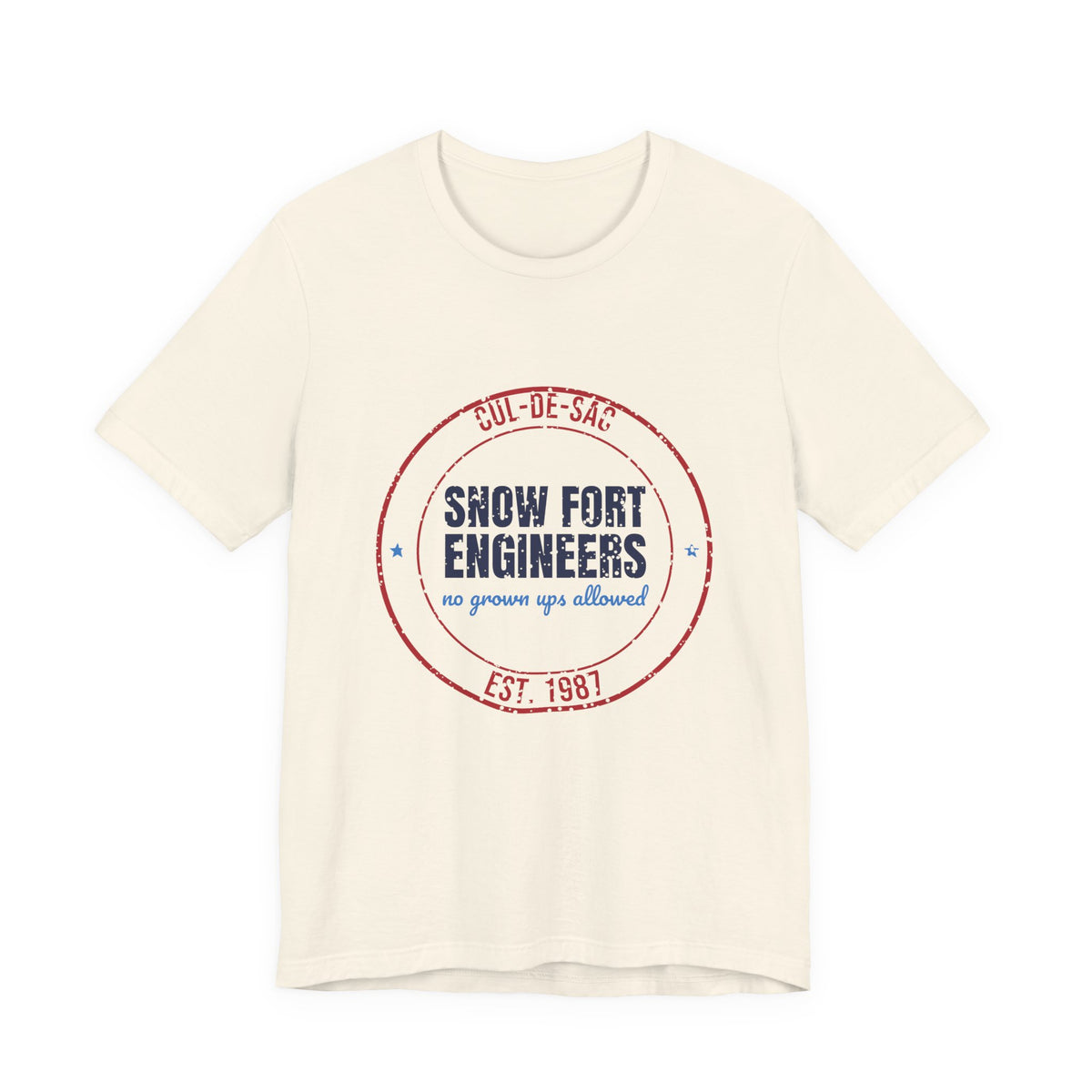 Cul-de-Sac Snow Fort Engineers Est. 1987 Shirt, Vintage Winter T-Shirt, Vintage Winter Gift