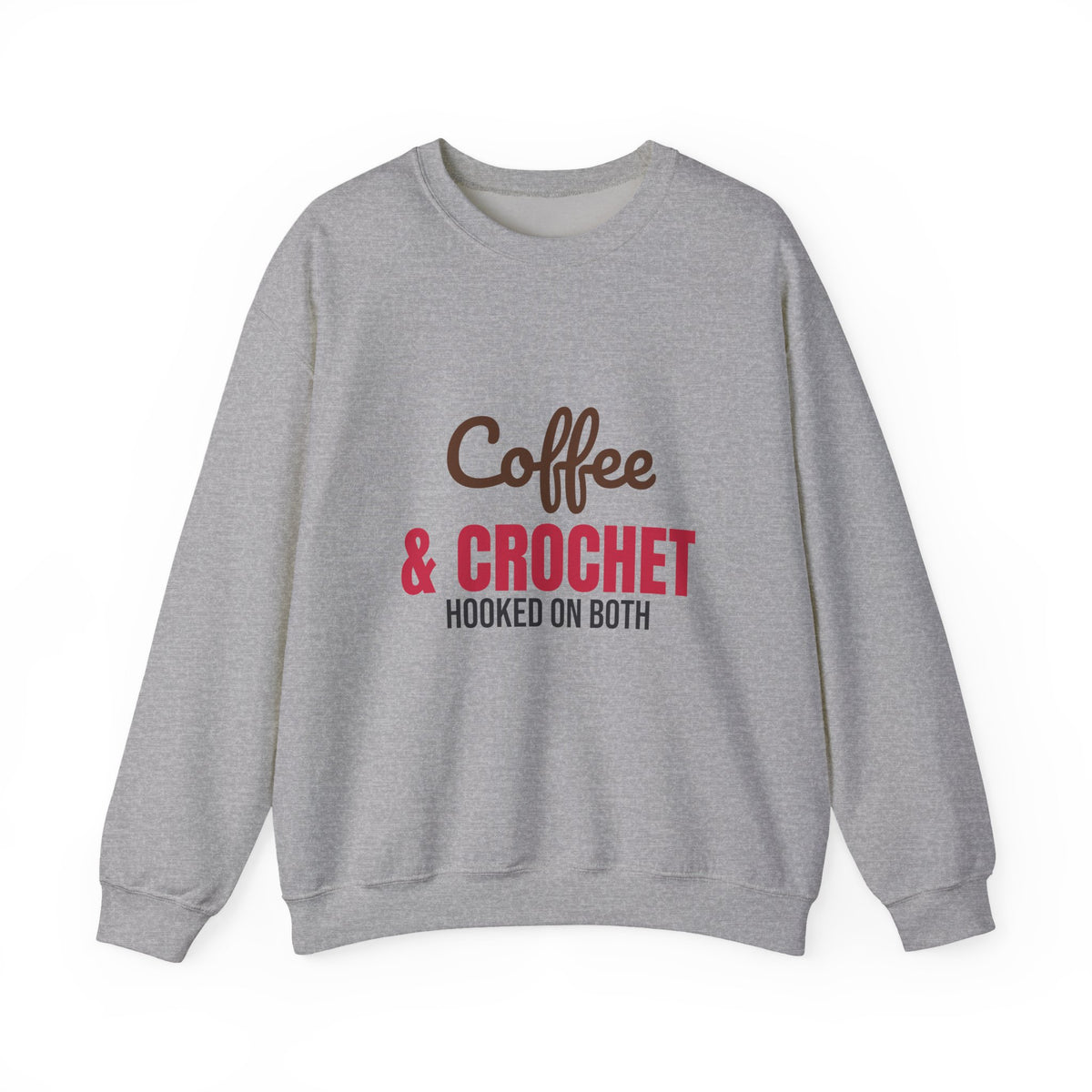 Coffee and Crochet Hooked on Both Sweatshirt