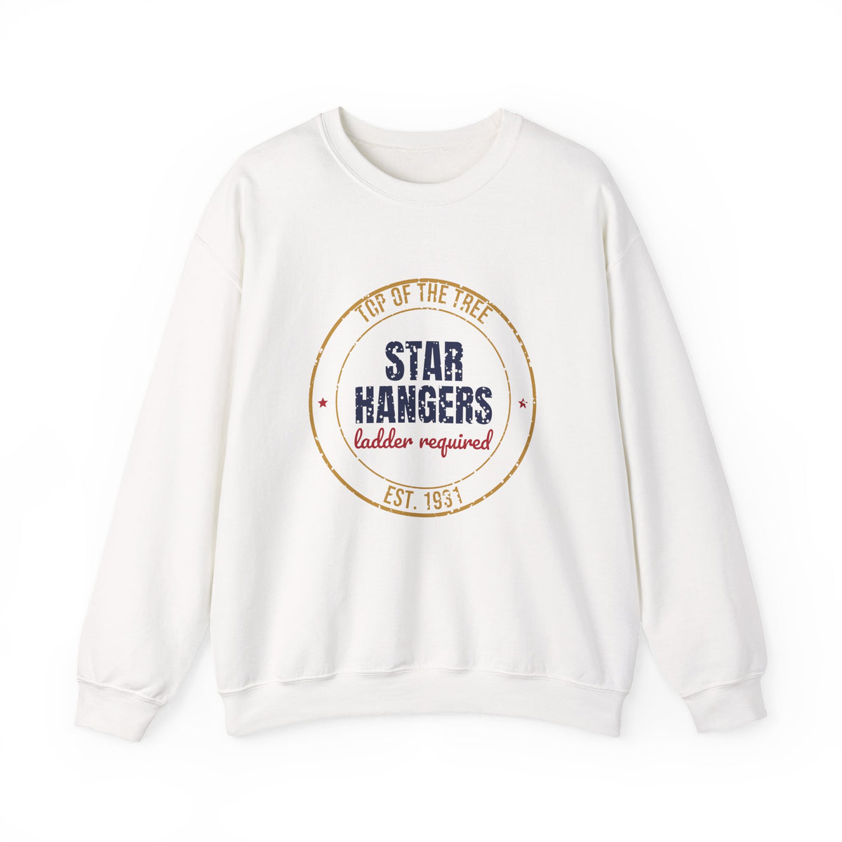 Top of the Tree Star Hangers Est. 1931 Sweatshirt, Vintage Christmas Crewneck Sweatshirt