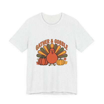 Gather and Gobble Retro Turkey Shirt