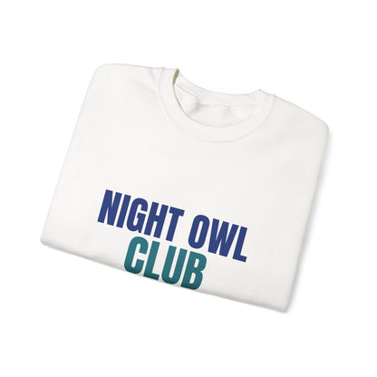 Night Owl Club Awake Past Midnight Sweatshirt, Night Owl Club Crewneck Sweatshirt