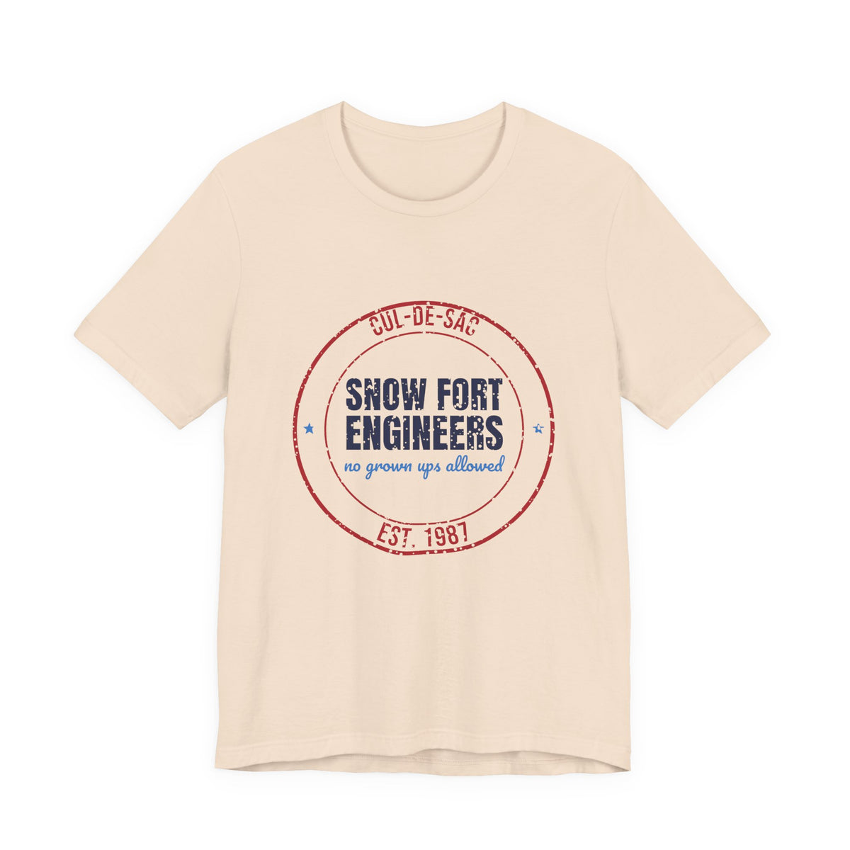 Cul-de-Sac Snow Fort Engineers Est. 1987 Shirt, Vintage Winter T-Shirt, Vintage Winter Gift