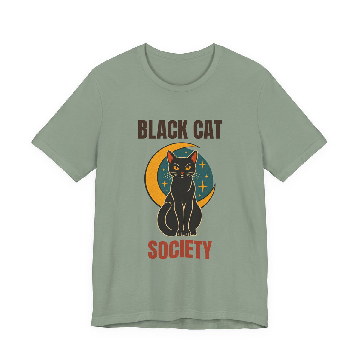 Black Cat Society Vintage Moon Shirt, Retro Black Cat Society T-Shirt, Vintage Black Cat Society Gift