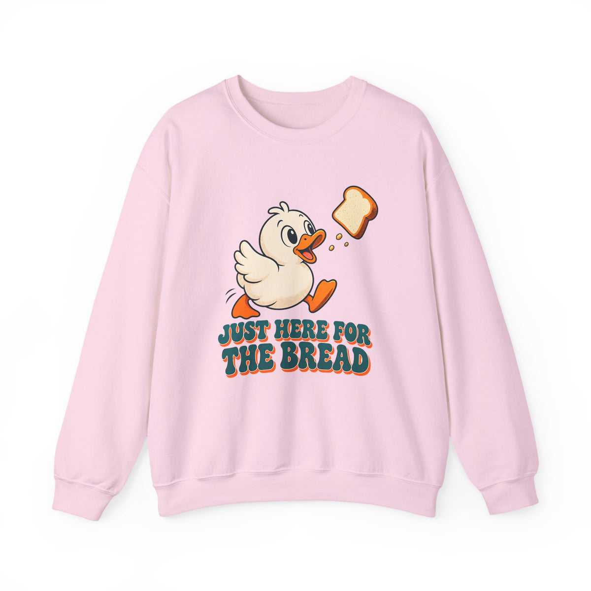 Just Here for the Bread Duck Sweatshirt, Funny Duck Crewneck Sweatshirt