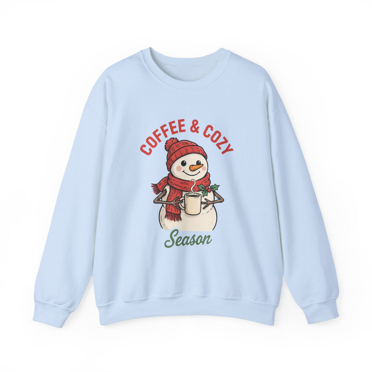 Snowman Coffee Sweatshirt color options