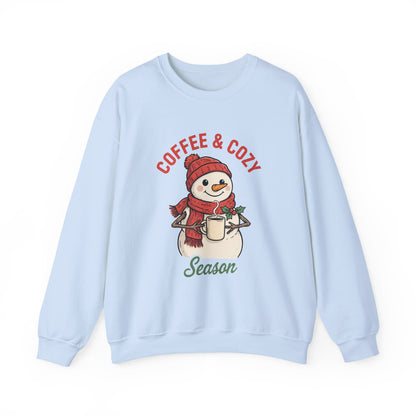 Snowman Coffee Sweatshirt color options