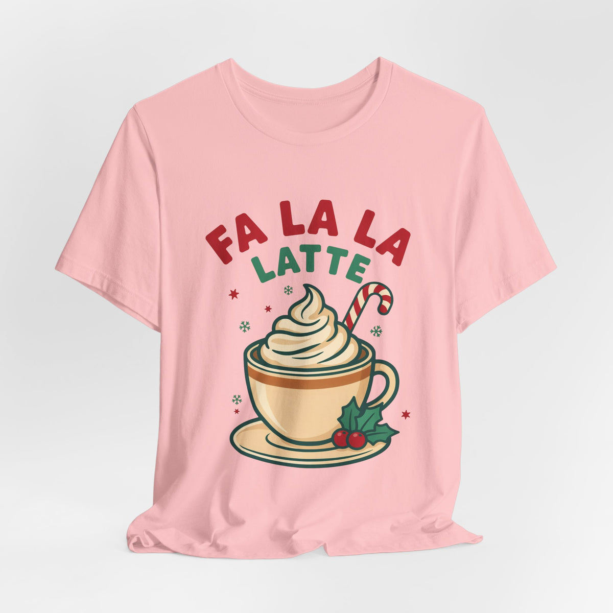 Fa La La Latte Shirt, Christmas Coffee T-Shirt, Coffee Lover Gift