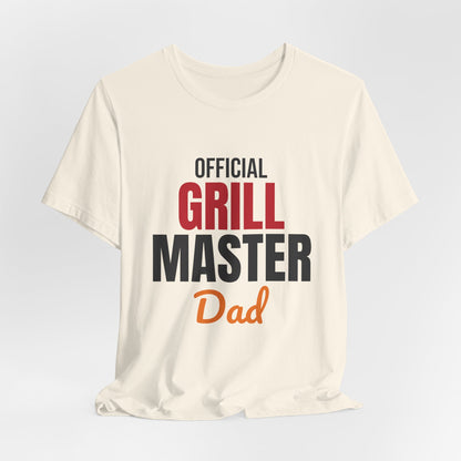 Official Grill Master Dad Shirt, BBQ Dad T-Shirt, Grilling Gift for Dad