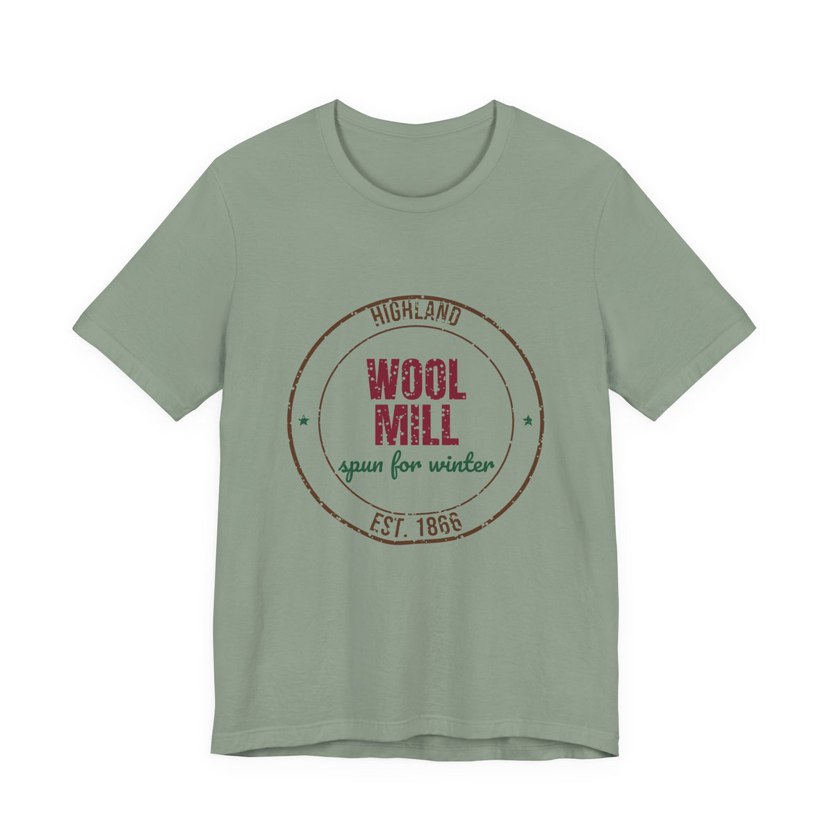 Highland Wool Mill Est. 1866 Shirt, Vintage Winter T-Shirt, Vintage Winter Gift