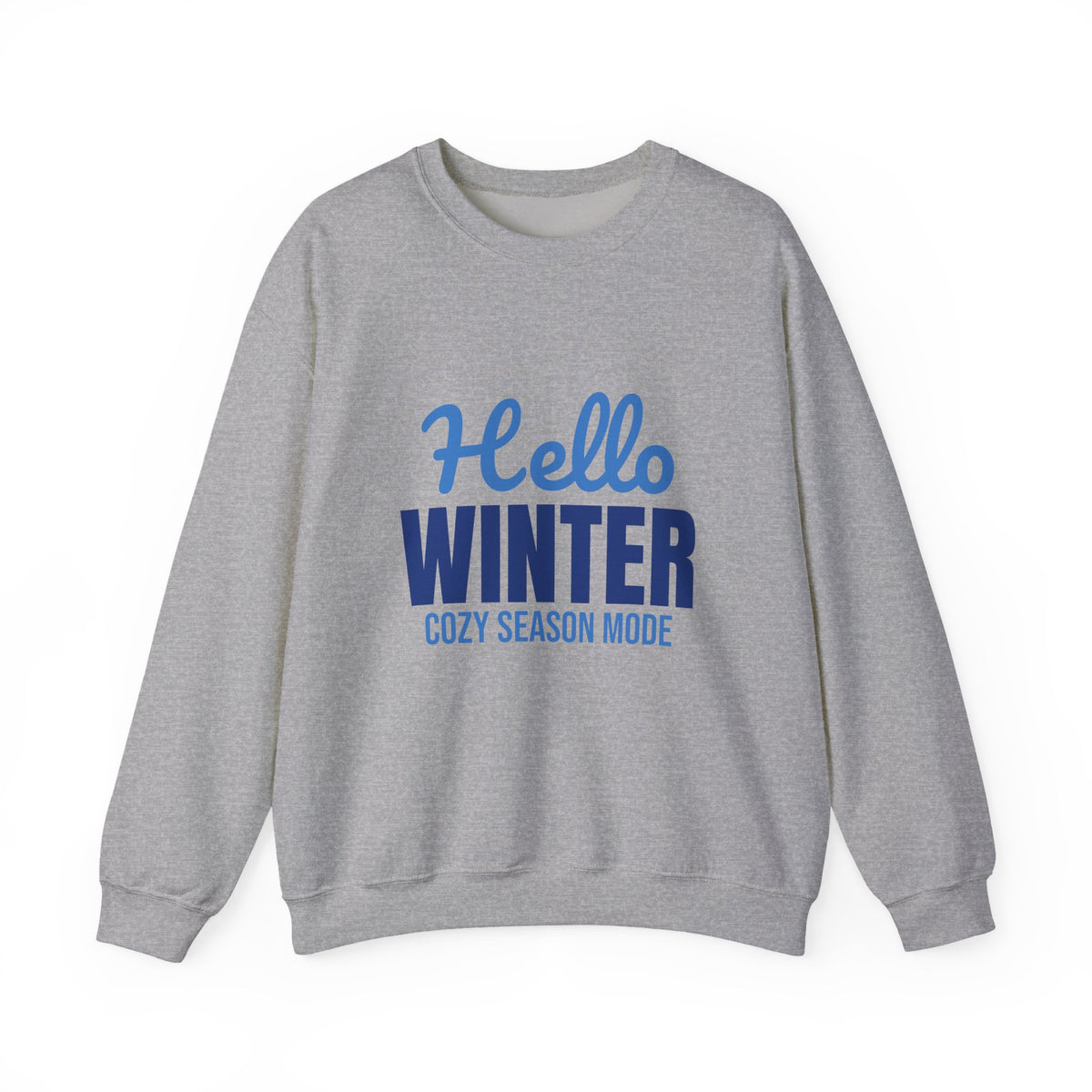 Hello Winter Cozy Season Mode Sweatshirt, Winter Crewneck, Cozy Season Sweatshirt