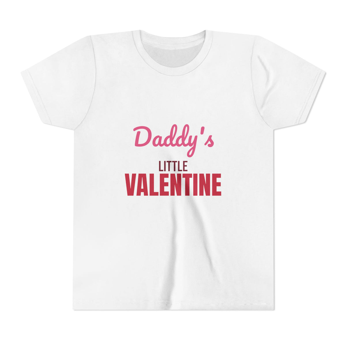 Daddy's Little Valentine Kids Shirt