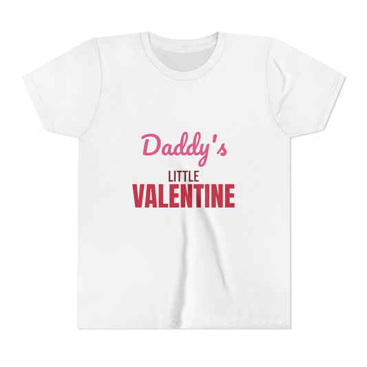 Daddy's Little Valentine Kids Shirt