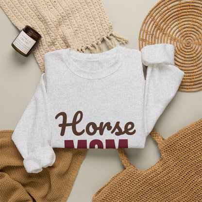 Horse Mom Barn Hair Don't Care Sweatshirt, Horse Mom Crewneck