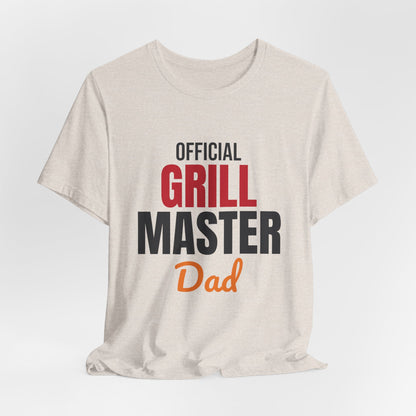 Official Grill Master Dad Shirt, BBQ Dad T-Shirt, Grilling Gift for Dad