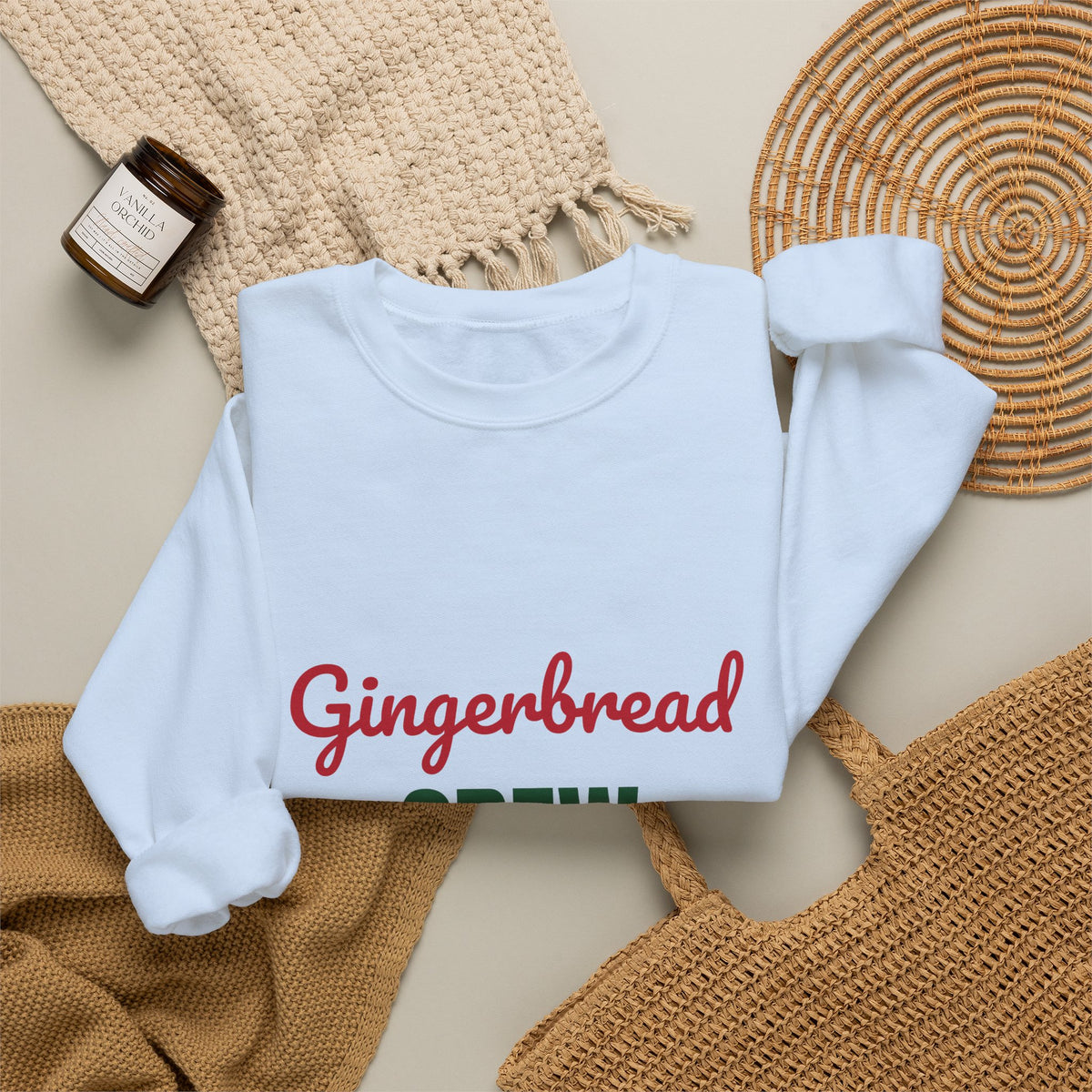 Gingerbread Crew Sweatshirt, Matching Family Christmas Crewneck