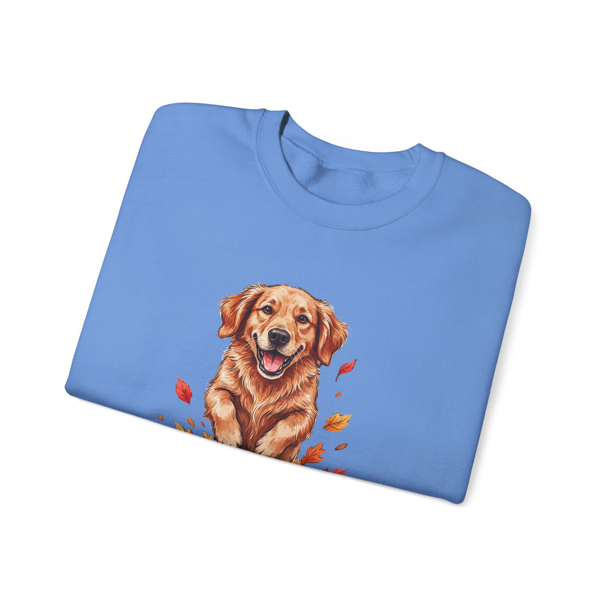 Fall Leaves and Dog Kisses Sweatshirt, Fall Leaves Dog Crewneck Sweatshirt