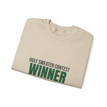 Ugly Sweater Contest Winner Sweatshirt, Ugly Sweater Contest Winner Crewneck Sweatshirt