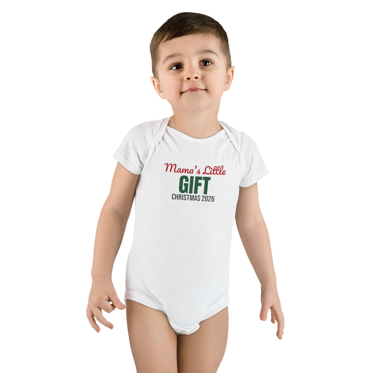 Mama's Little Gift Christmas 2026 Baby Bodysuit