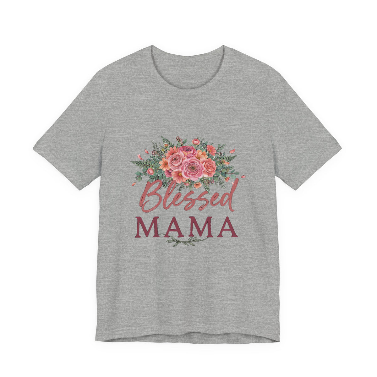 Blessed Mama Shirt, Floral Mom T-Shirt, Gift for Mom Tee