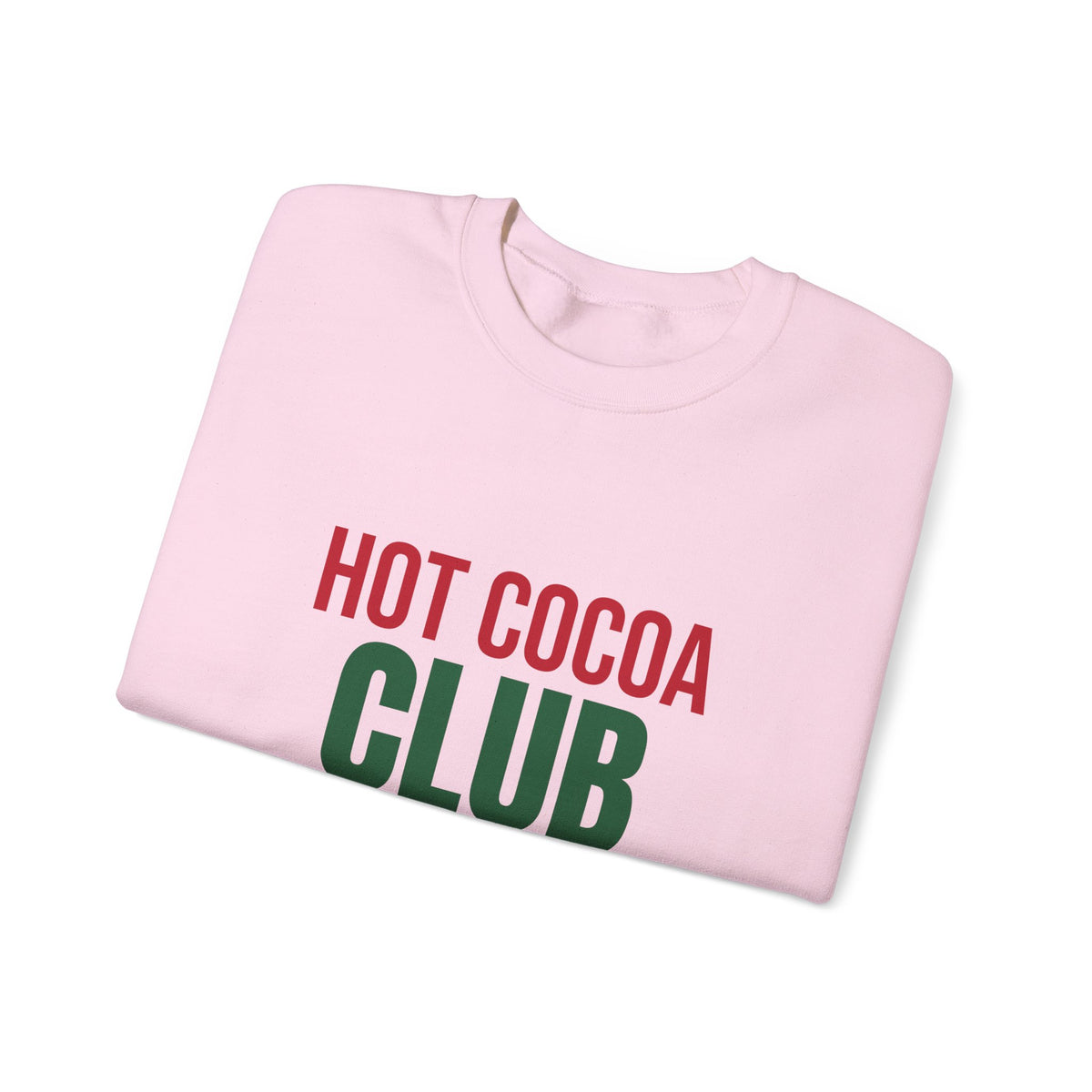Hot Cocoa Club Sweatshirt, Winter Crewneck, Cozy Holiday Sweater