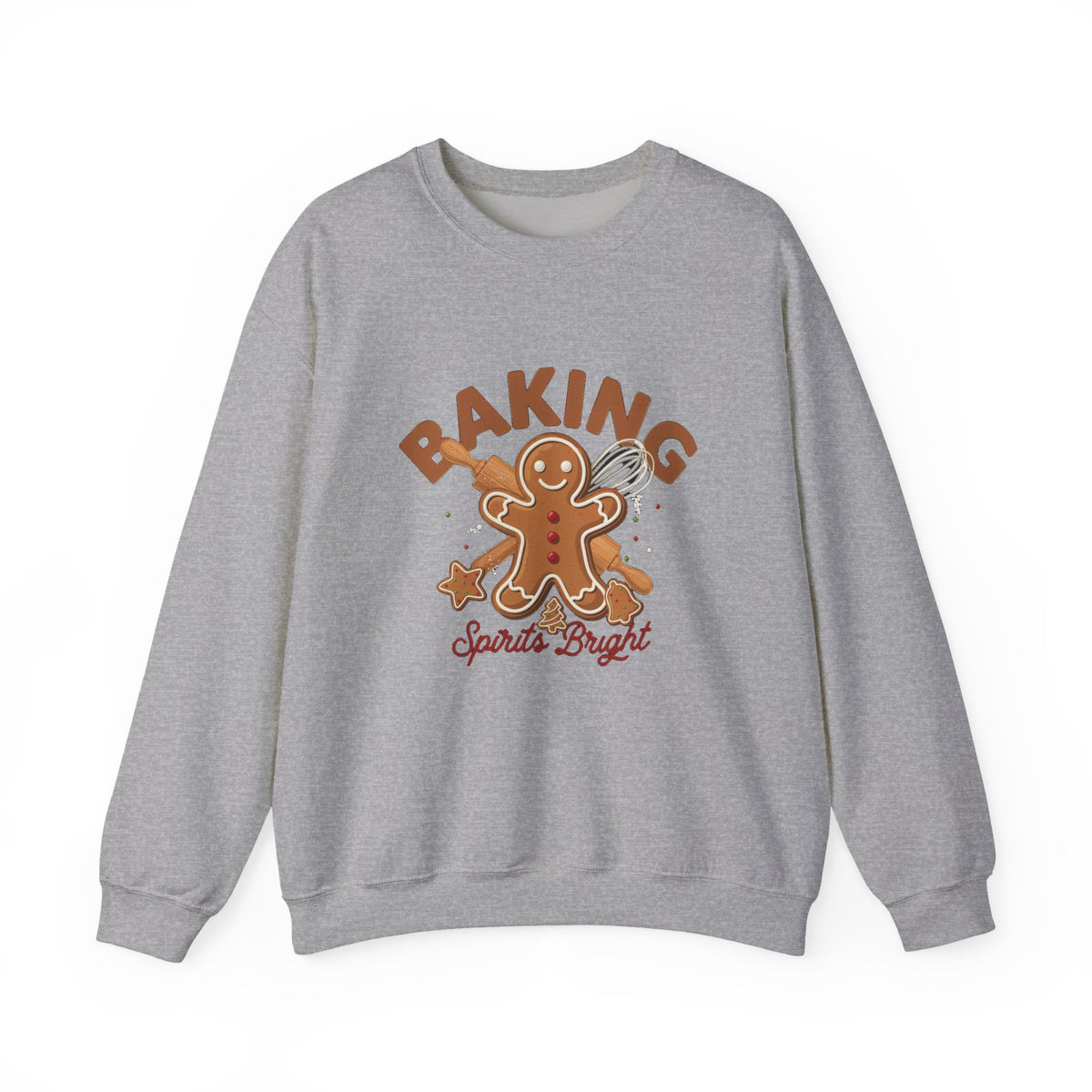Baking Spirits Bright Sweatshirt, Christmas Baking Crewneck, Gift for Bakers