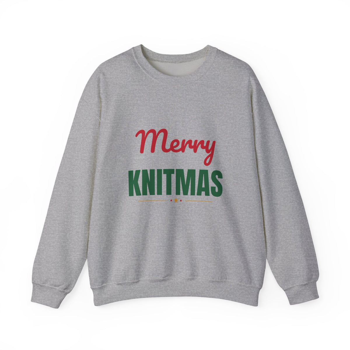 Merry Knitmas Sweatshirt, Knitting Christmas Crewneck, Knitter Gift