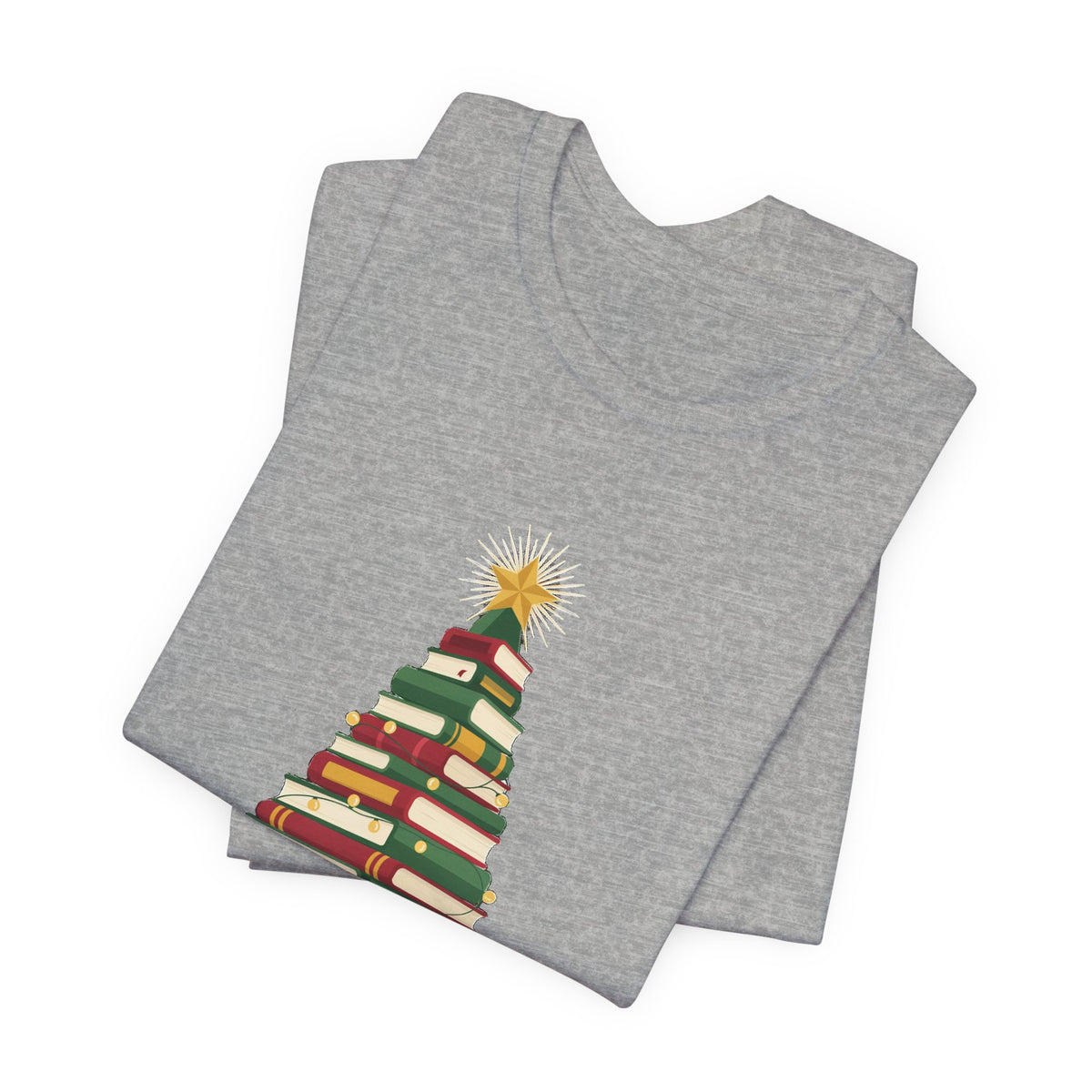 Merry Bookmas Shirt, Book Lover Christmas T-Shirt, Bookish Holiday Tee