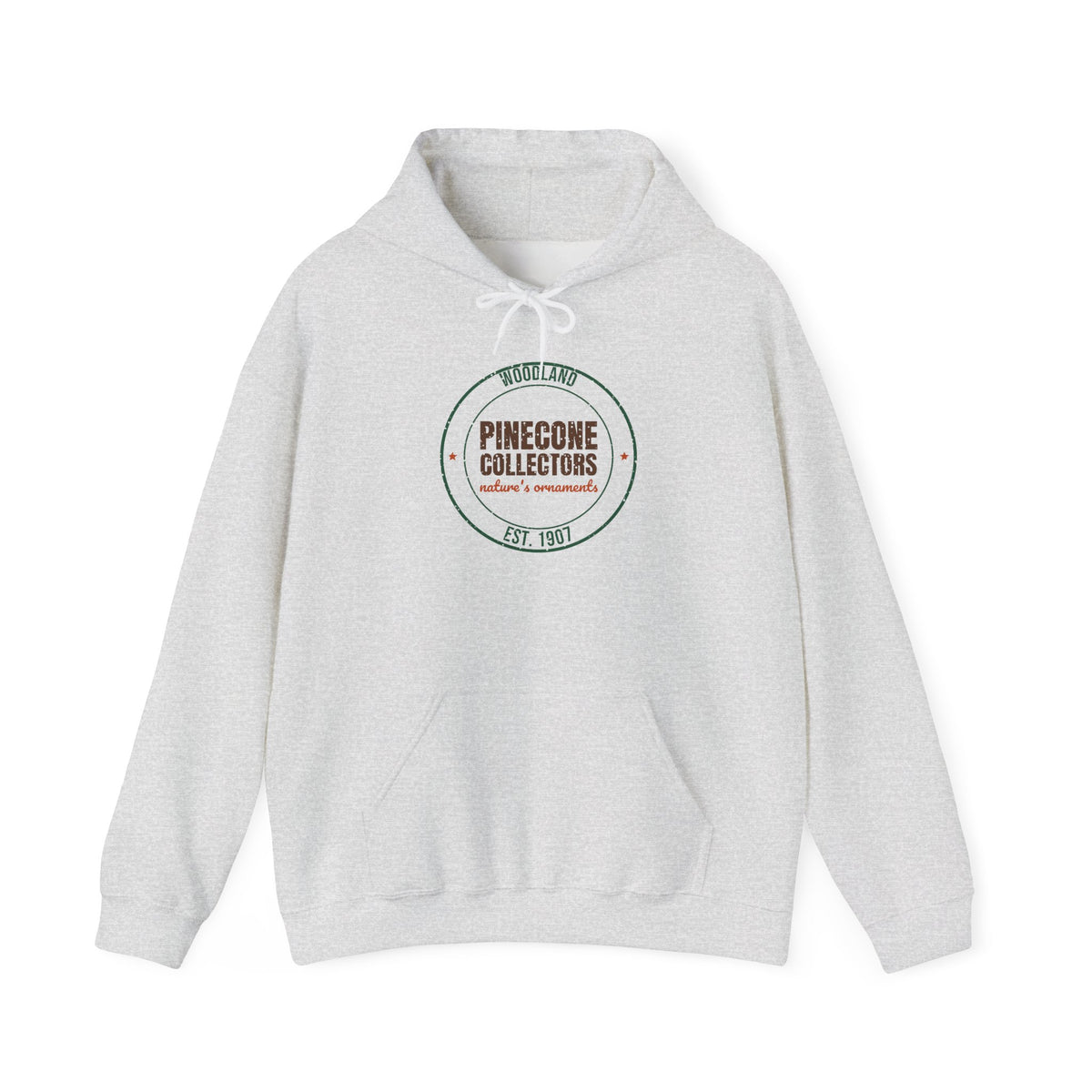 Woodland Pinecone Collectors Est. 1907 Hoodie, Vintage Winter Hoodie