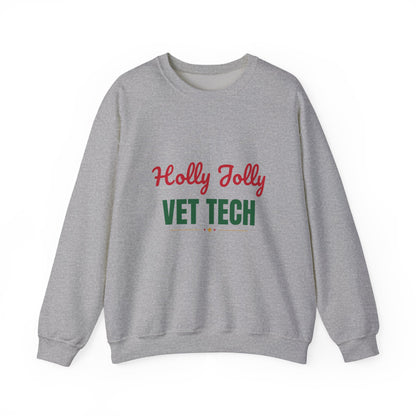 Holly Jolly Vet Tech Sweatshirt, Vet Tech Christmas Crewneck, Vet Tech Gift