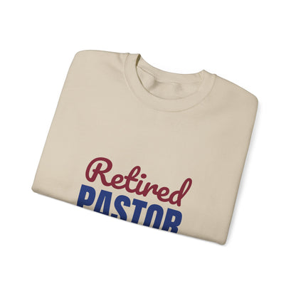Retired Pastor Still Praying Just Sleeping In Sweatshirt, Pastor Retirement Crewneck Sweatshirt