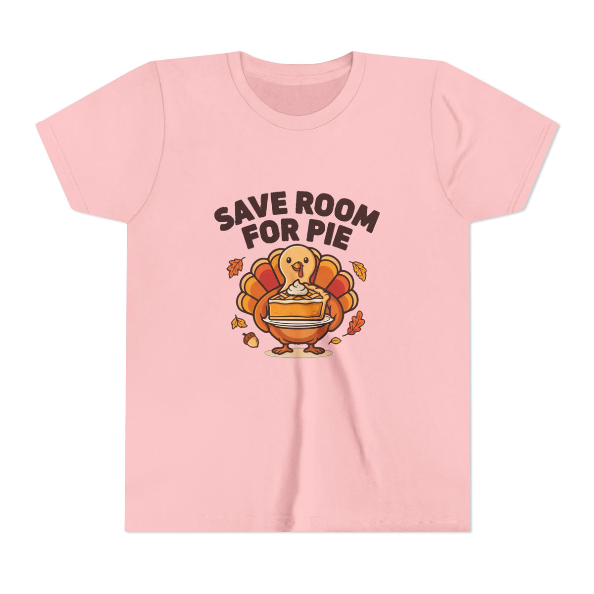 Save Room for Pie Thanksgiving Turkey Kids Shirt, Kids Save Room for Pie Thanksgiving Tee