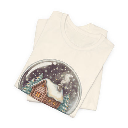 Cozy Cabin Christmas Snow Globe Shirt, Cozy Cabin Christmas Snow Globe T-Shirt