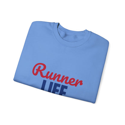 Runner Life Miles and Smiles Sweatshirt, Runner Crewneck Sweatshirt