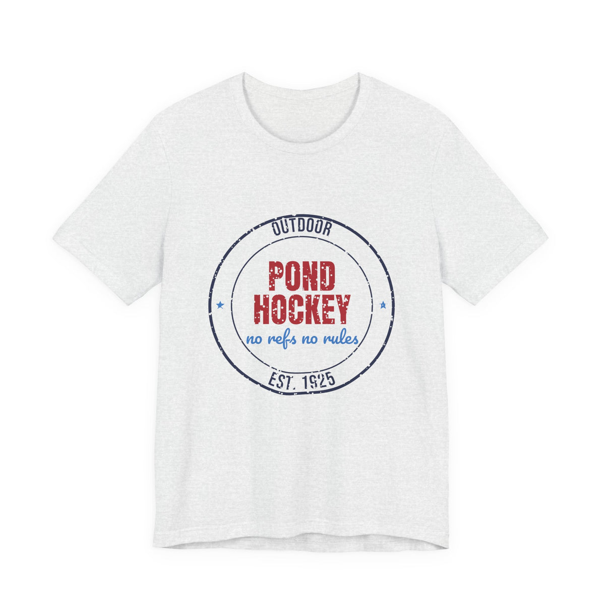 Outdoor Pond Hockey No Refs No Rules Est. 1925 Shirt, Vintage Pond Hockey T-Shirt, Vintage Pond Hockey Gift
