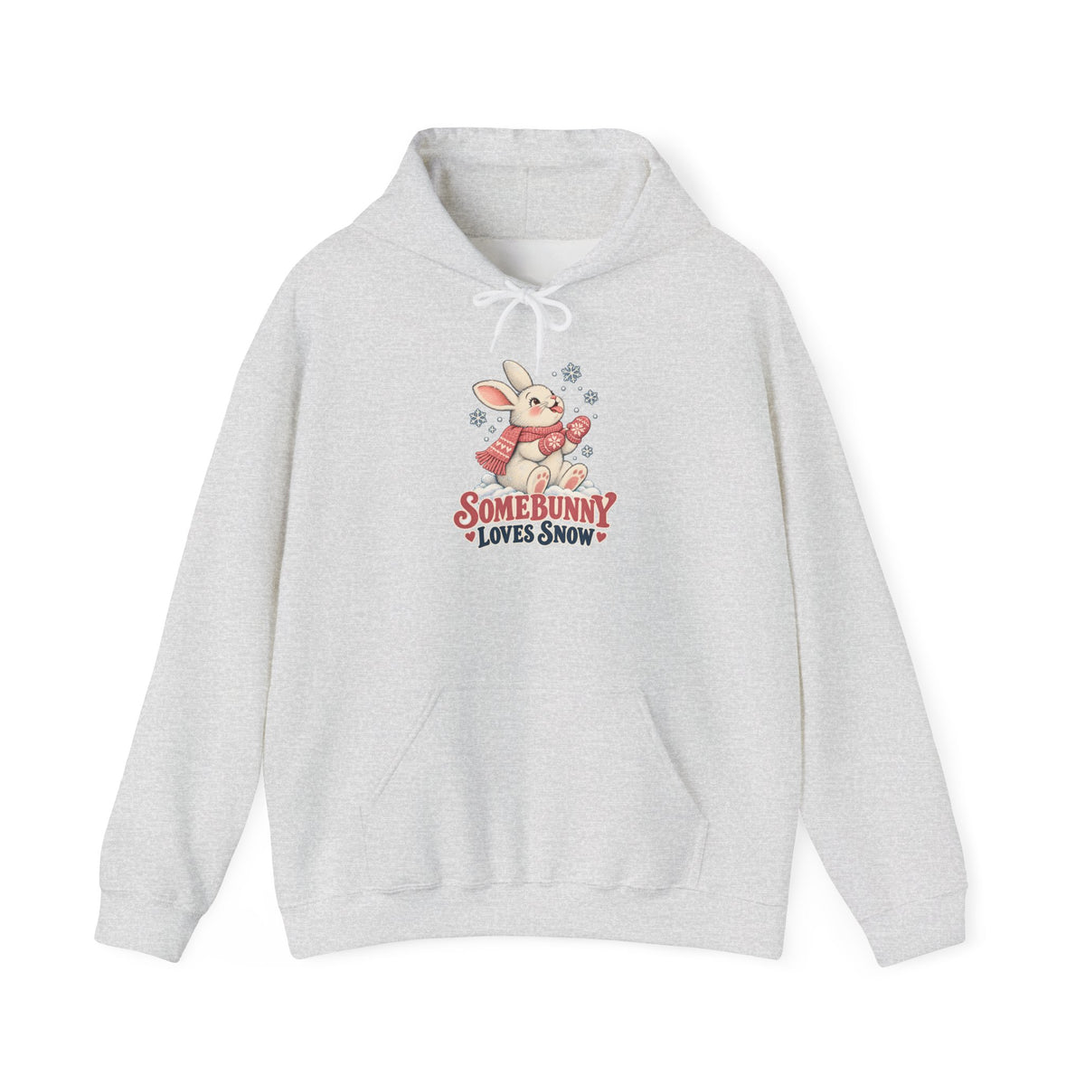 Somebunny Loves Snow Winter Bunny Hoodie, Snow Bunny Hoodie