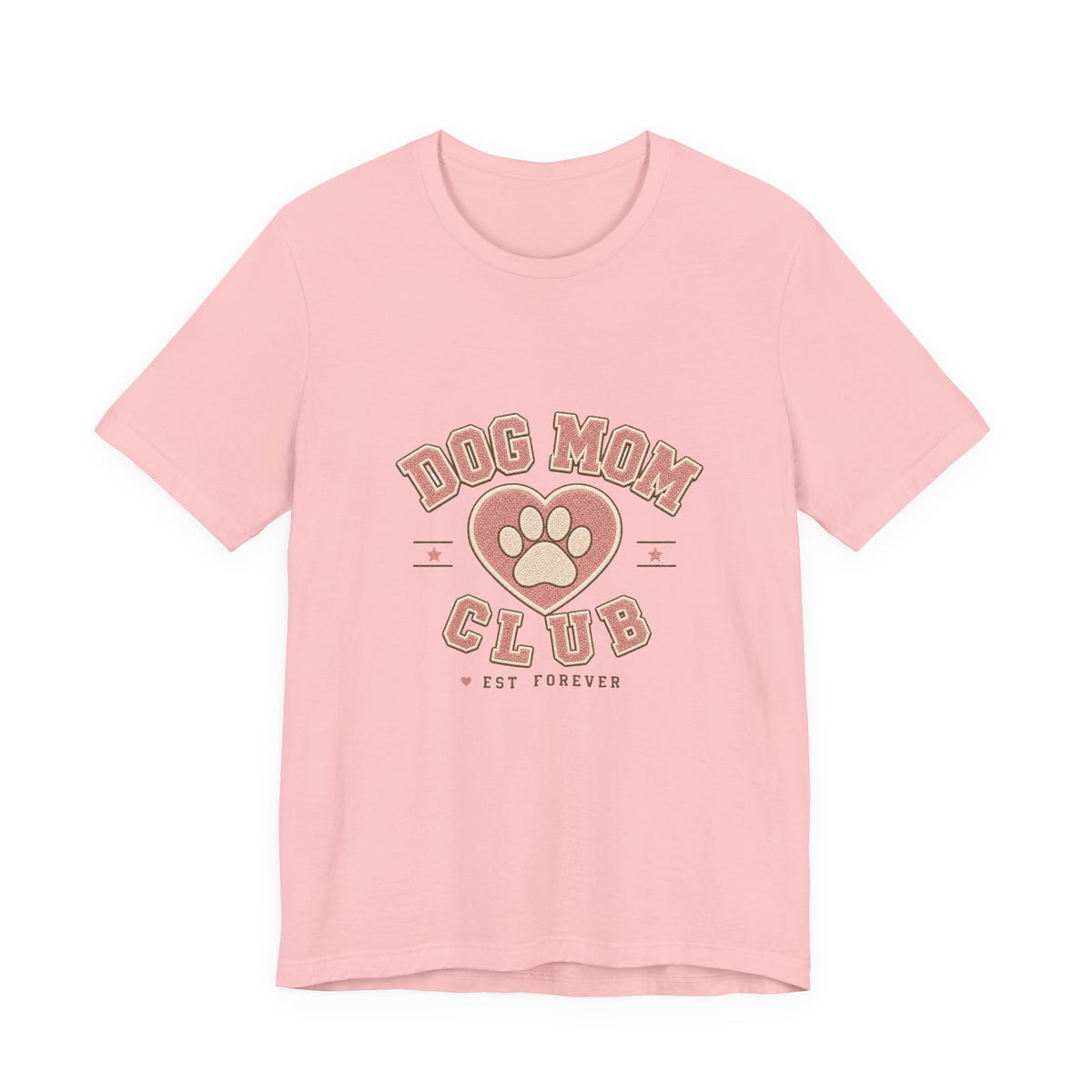 Dog Mom Club Shirt, Varsity Dog Mom T-Shirt, Paw Print Gift for Dog Lovers