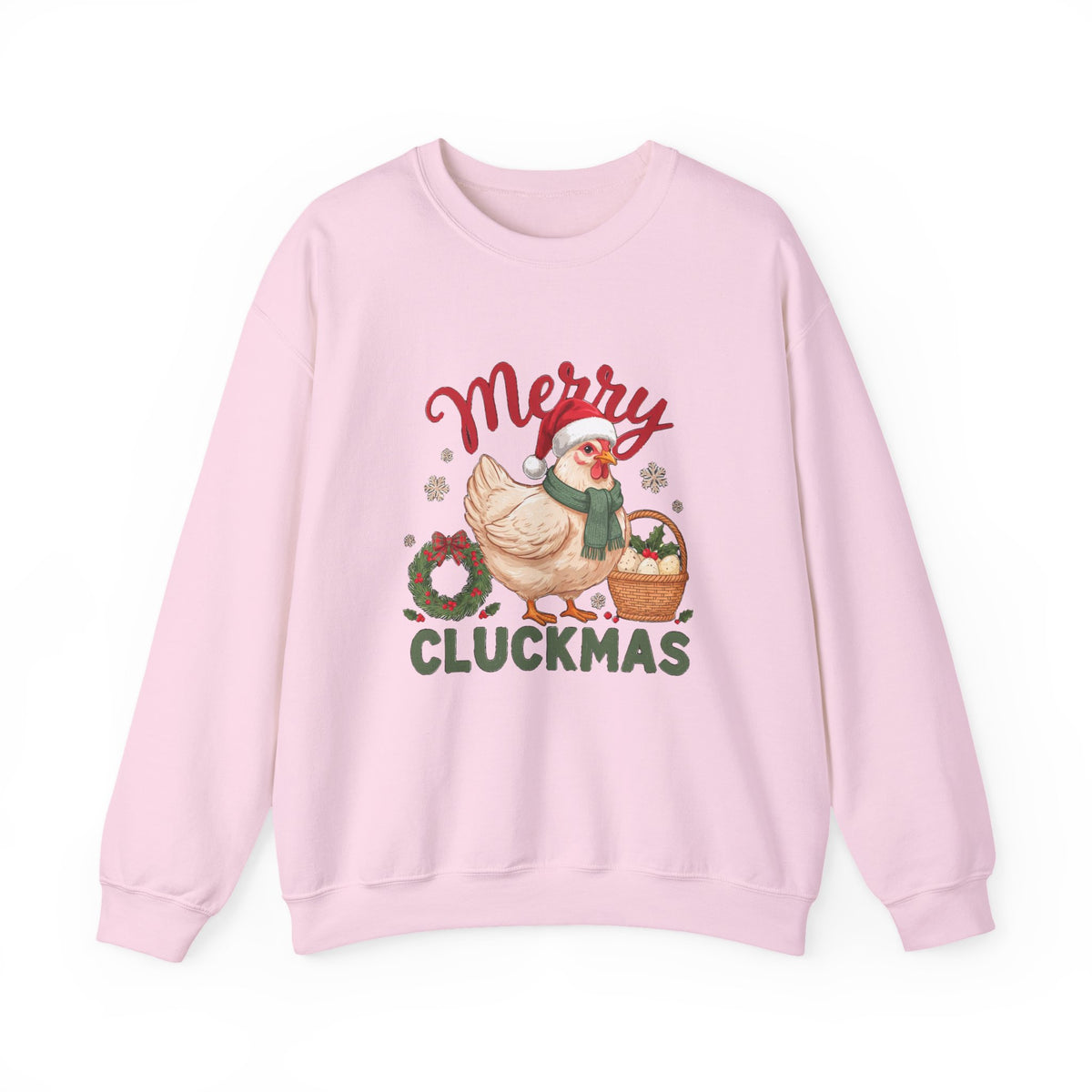 Merry Cluckmas Sweatshirt, Chicken Christmas Crewneck, Chicken Mom Gift