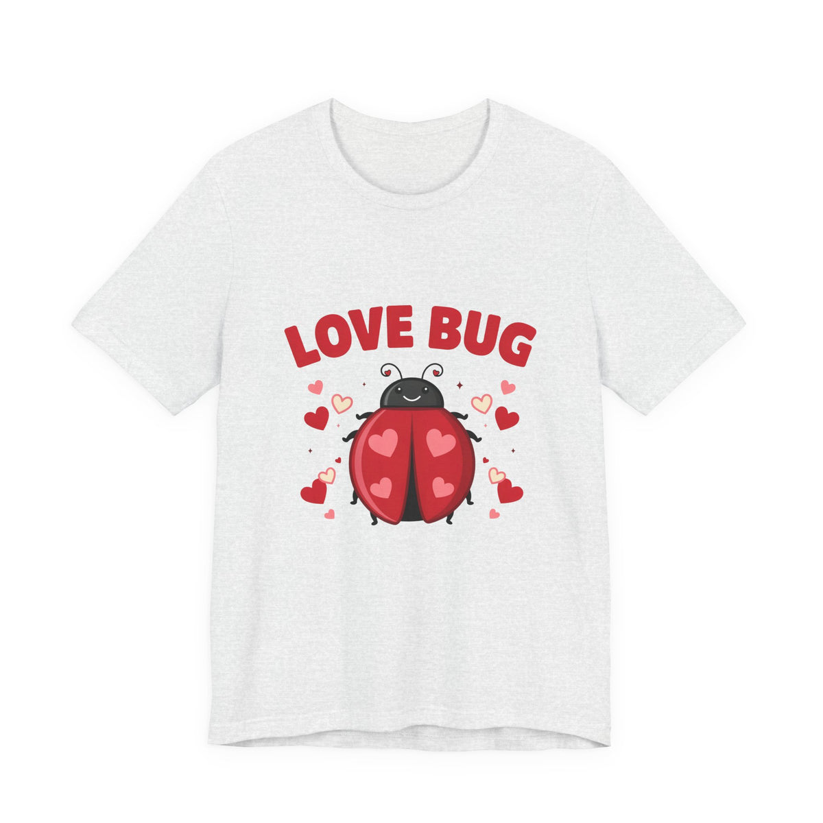 Love Bug Valentine Ladybug Shirt, Ladybug Valentine T-Shirt, Valentines Day Tee