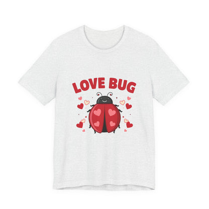Love Bug Valentine Ladybug Shirt, Ladybug Valentine T-Shirt, Valentines Day Tee