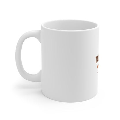 Let's Talk Turkey Not Politics Mug, Funny Thanksgiving Coffee Mug 11oz
