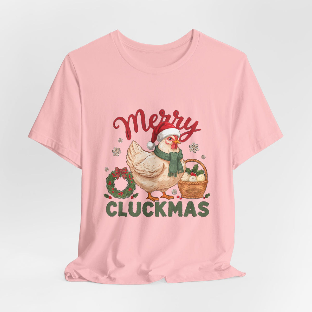 Merry Cluckmas Shirt, Chicken Christmas T-Shirt, Chicken Lover Tee