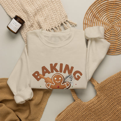 Baking Spirits Bright Sweatshirt, Christmas Baking Crewneck, Gift for Bakers
