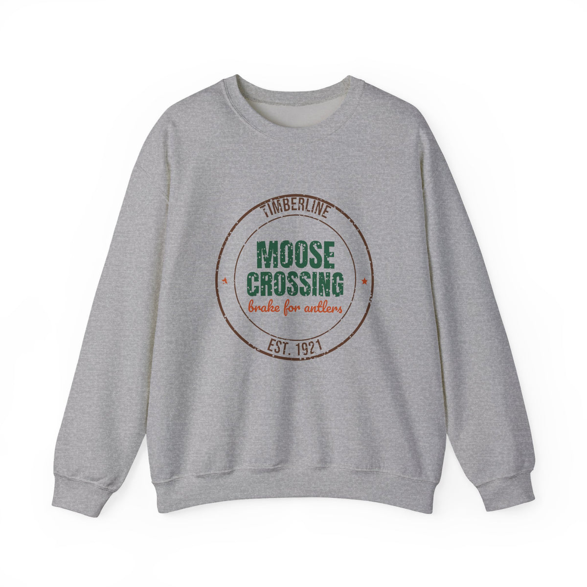 Timberline Moose Crossing Est. 1921 Sweatshirt, Vintage Moose Crewneck Sweatshirt