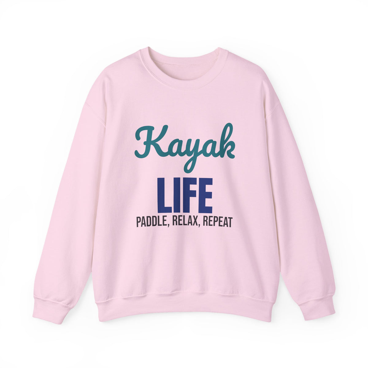 Kayak Life Paddle Relax Repeat Sweatshirt, Kayaking Crewneck Sweatshirt