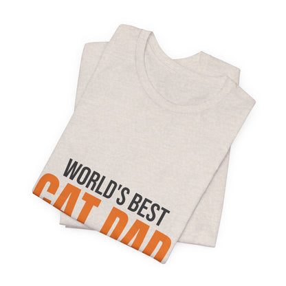 World's Best Cat Dad Shirt, Cat Dad T-Shirt, Cat Lover Gift