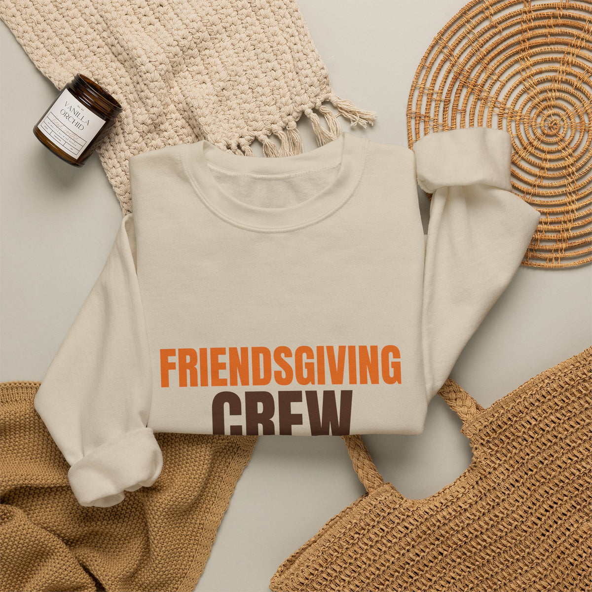 Friendsgiving Crew Pass the Stuffing Sweatshirt, Friendsgiving Crew Crewneck Sweatshirt