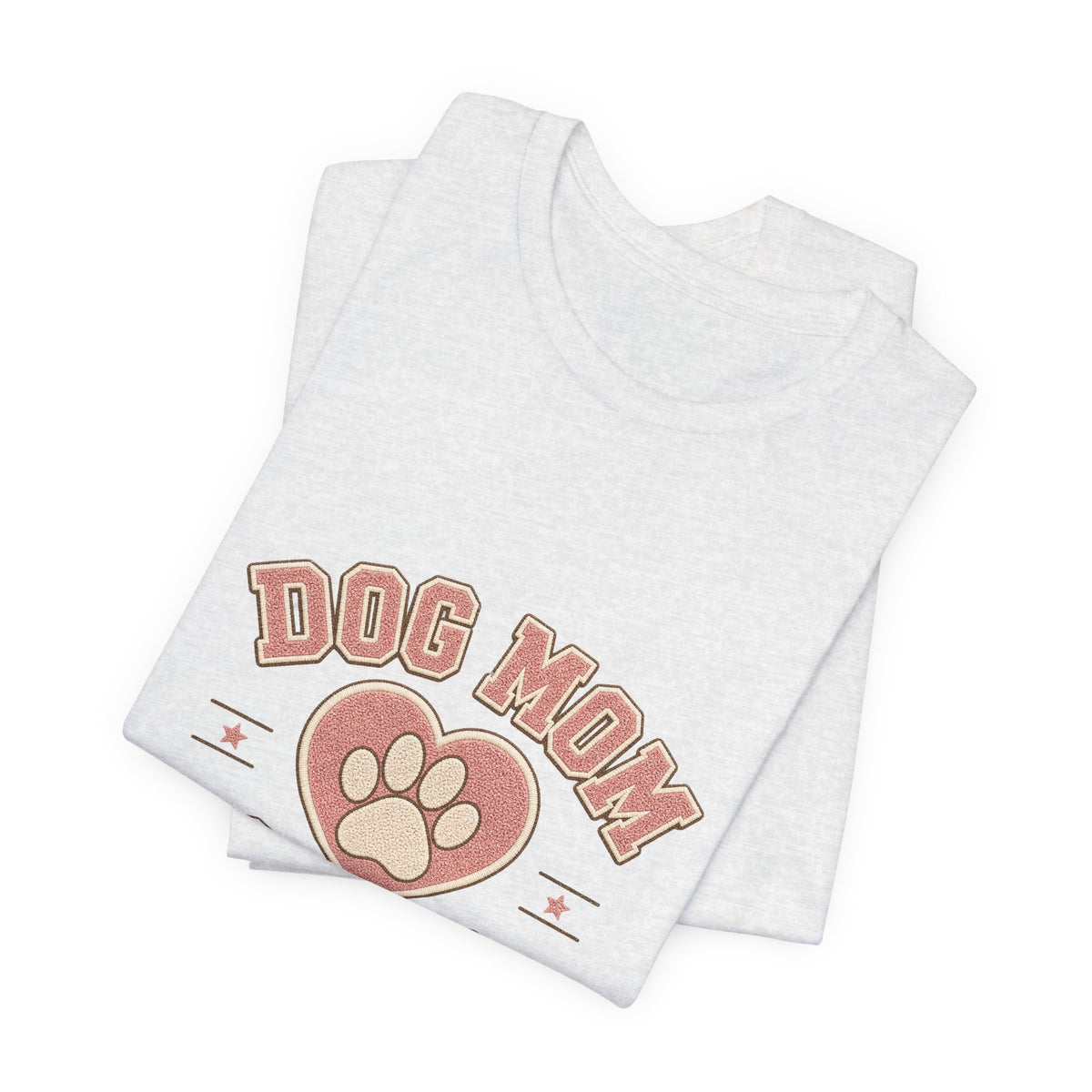 Dog Mom Club Shirt, Varsity Dog Mom T-Shirt, Paw Print Gift for Dog Lovers