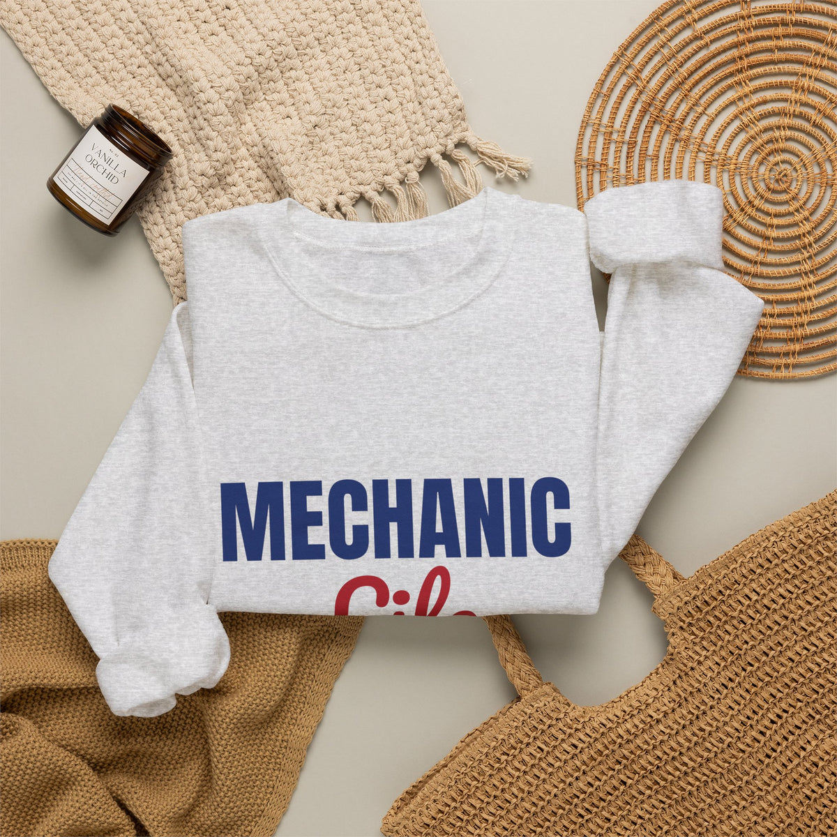 Mechanic Life Grease Coffee Repeat Sweatshirt, Mechanic Crewneck